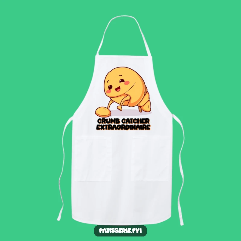 Funny Croissant Kitchen Apron: Bake with a Smiling Pastry's Clumsy Charm Gift