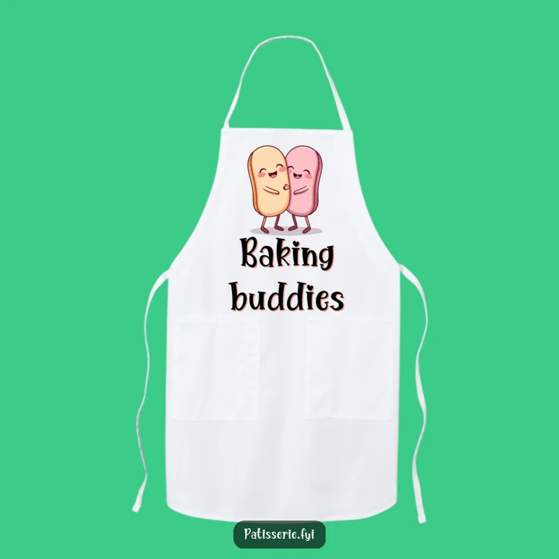 Funny Giggling Macaron Apron, Hugging Sweet Treat Kitchen Gift