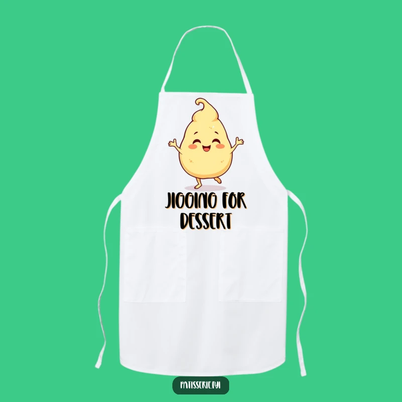 Funny Giggling Profiterole Apron: Cook with Hilarious Dessert Jig Fun!