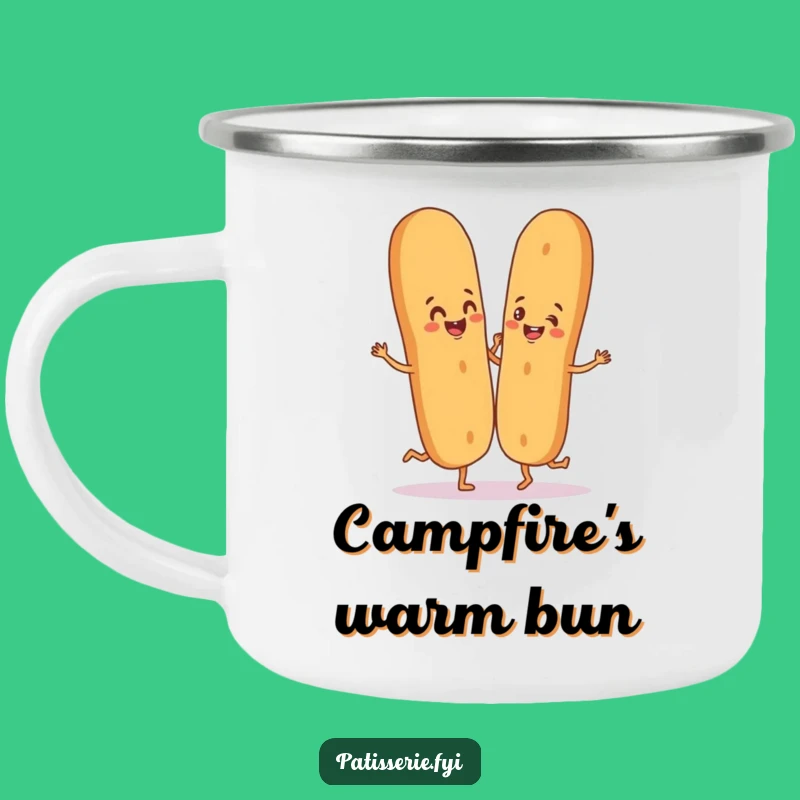 Funny Baguette Camping Mug - Silly Outdoor Adventure, Funny Gift