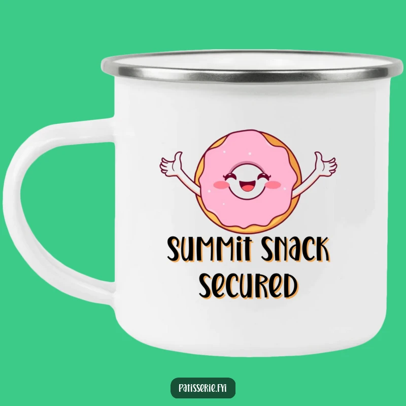 Funny Donut Triumph Camping Mug: Fuel Your Victories, Great Gift for Adventurers