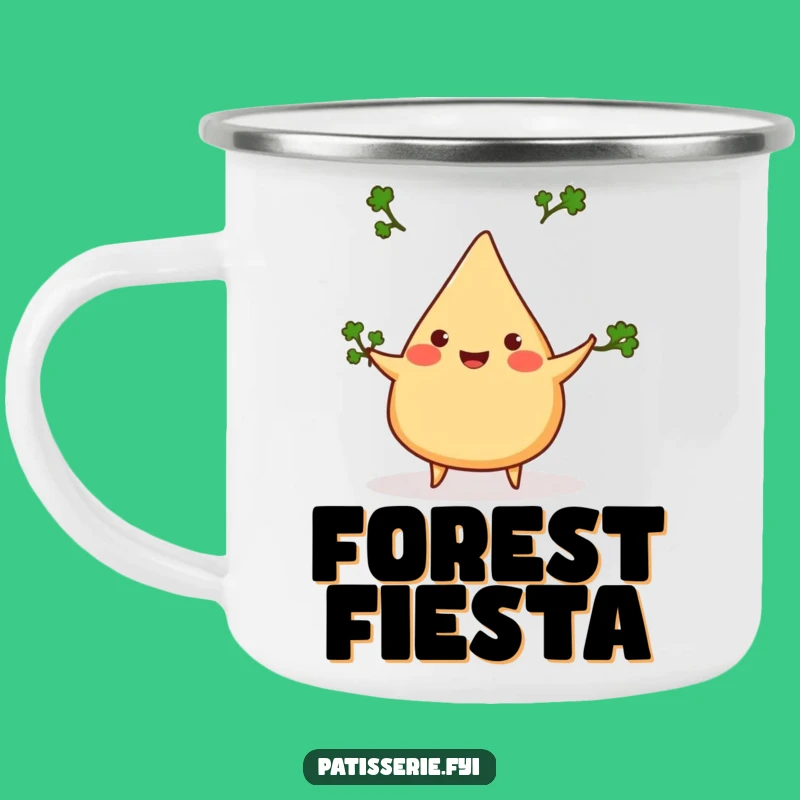 Funny Samosa Juggling Camping Mug - Cheerful Adventure Companion