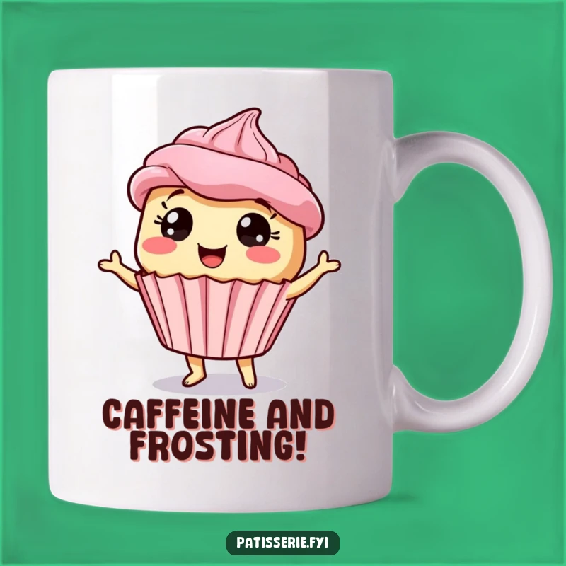 Funny Giddy Cupcake Mug - Dancing Treat for a Hilarious and Sweet Gift