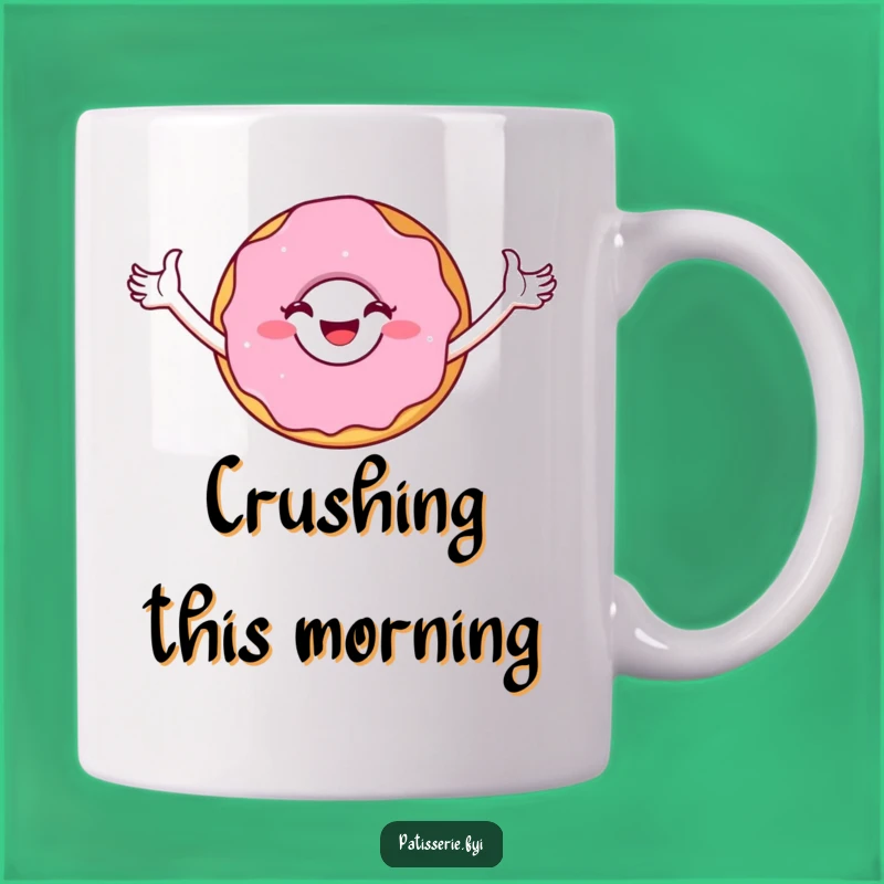 Funny Donut Triumph Mug: Celebrate Victories with Sweetness, Perfect Funny Gift