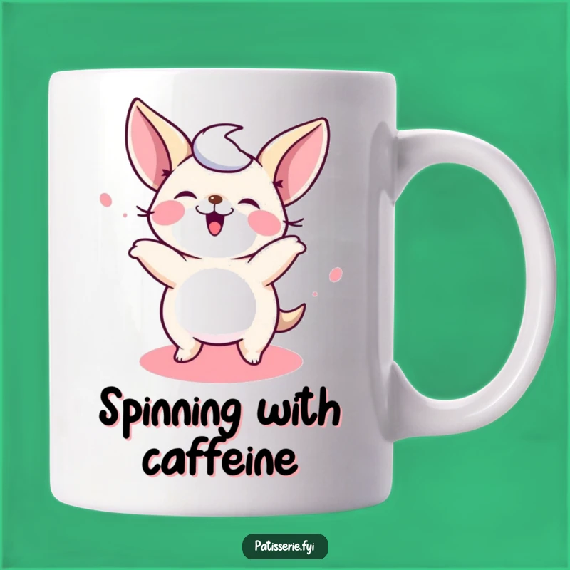 Funny Petit Four Mug - Giggling Sweet Treat Spinning Fun Gift