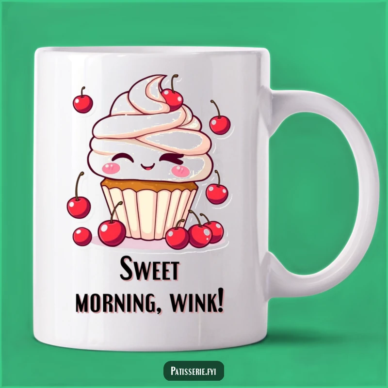 Funny Kawaii Cupcake Mug: Cheeky Juggler for a Sweet and Humorous Gift