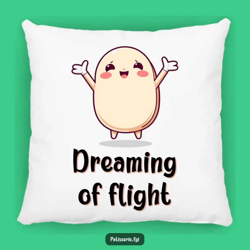 Funny Macaron Leap Pillow: Hugs of Happiness! A Cushy, Funny Gift for Sweet Dreams.