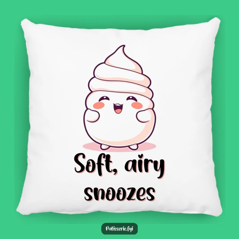 Funny Meringue Pillow - Cozy Laughing Dessert Cushion, The Sweetest Funny Gift!
