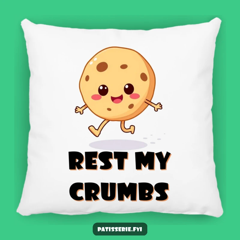 Funny Cheerful Cookie Pillow - Cozy Skipping Treat for Sweet Comfort & Funny Gift