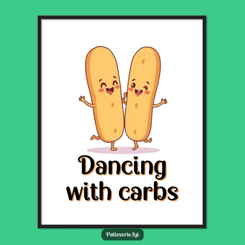 Funny Baguette Digital Print - Silly Art, Embrace the Fun Gift