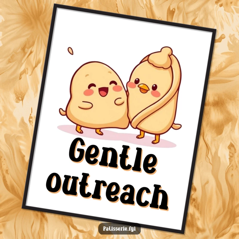 Funny samosa digital art print, beaming, attempting to pat a confused chickpea, instant download, adorable decor.