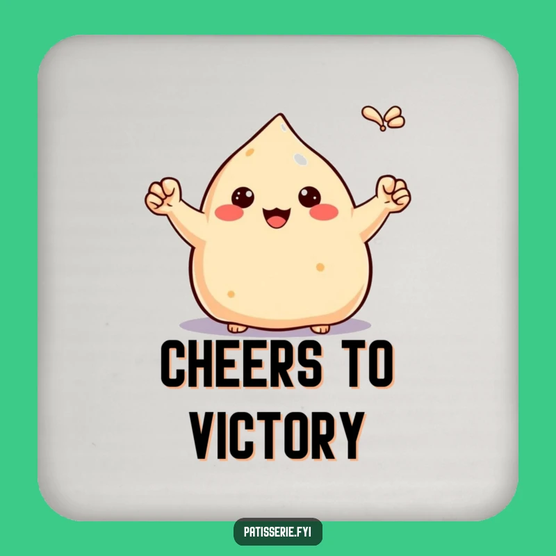 Funny Proud Samosa Coaster - Victory Style for Your Drinks