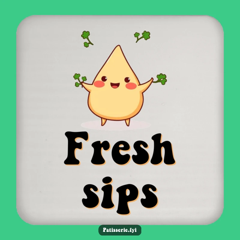 Funny Samosa Juggling Coaster - Cheerful Style for Your Drinks