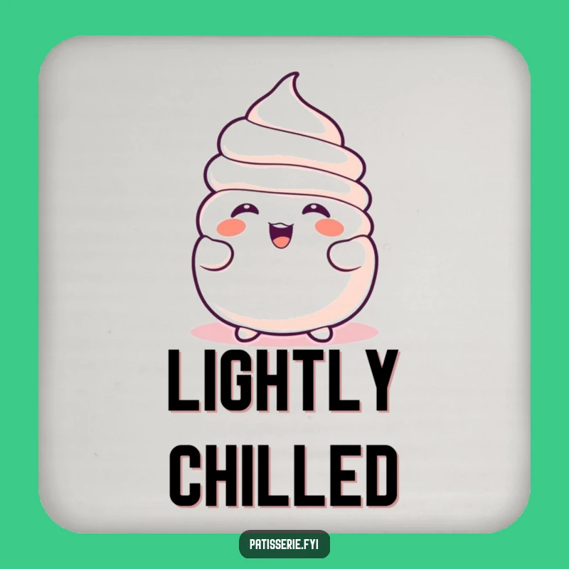 Funny Meringue Drink Coaster - Hilarious Table Protector, Perfect Funny Gift for Hosts!