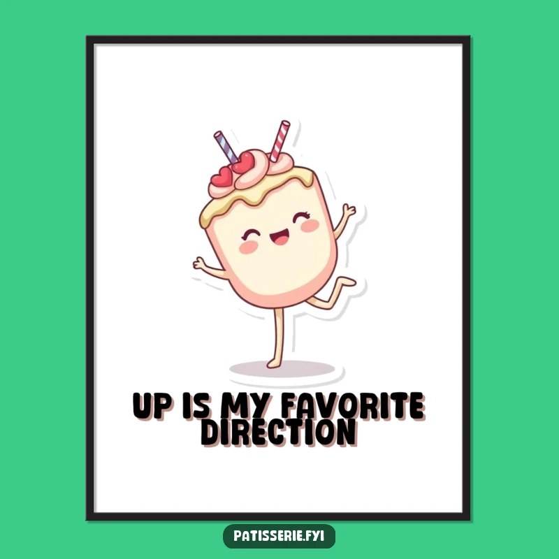 Funny Cake Pop Cartwheel Poster: Brighten Your Walls with Joyful, Hilarious Art