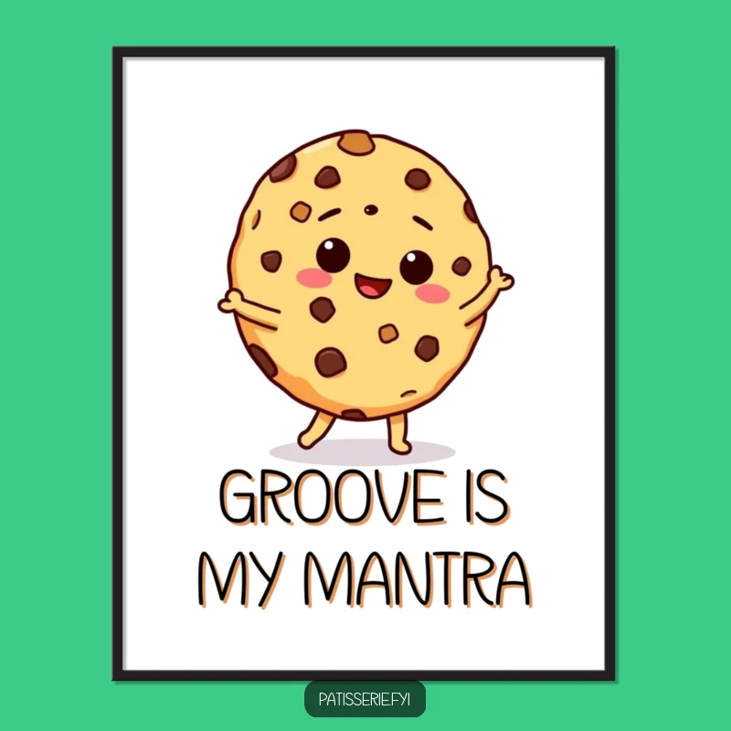 Funny Giddy Cookie Dance Poster: Brighten Your Walls with Hilarious Cookie Art, Cool Gift