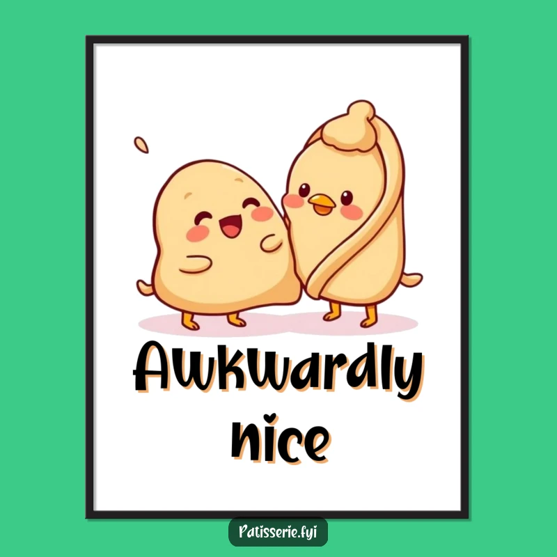 Funny Samosa Patting Poster - Adorable Wall Art for Snack Lovers