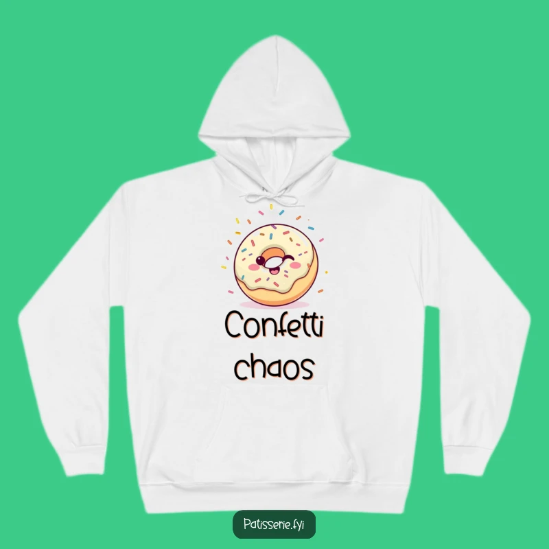 Funny Donut Hoodie - Cozy Up in Festive Celebration Vibes