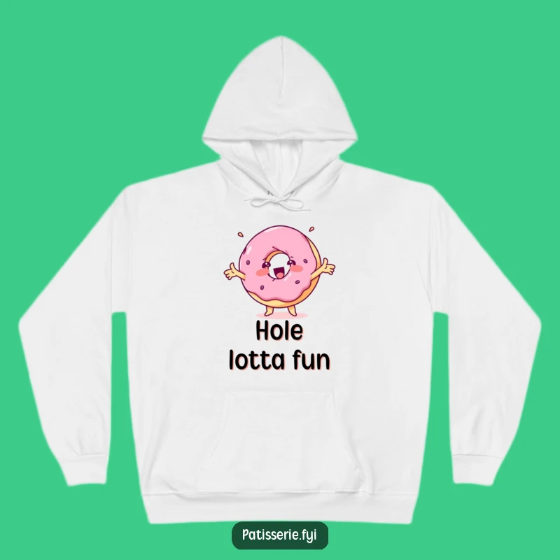 Funny Delighted Donut Hoodie - Cozy Spinning Treat for a Warm & Funny Gift