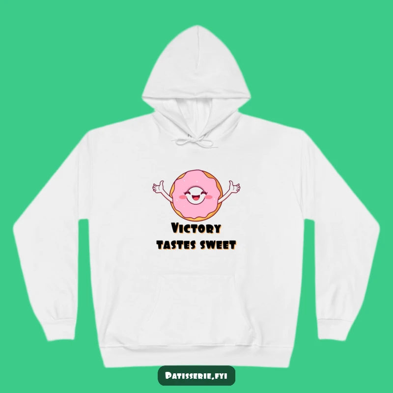 Funny Donut Triumph Hoodie: Cozy Up to Victory, Great Funny Gift for Champions