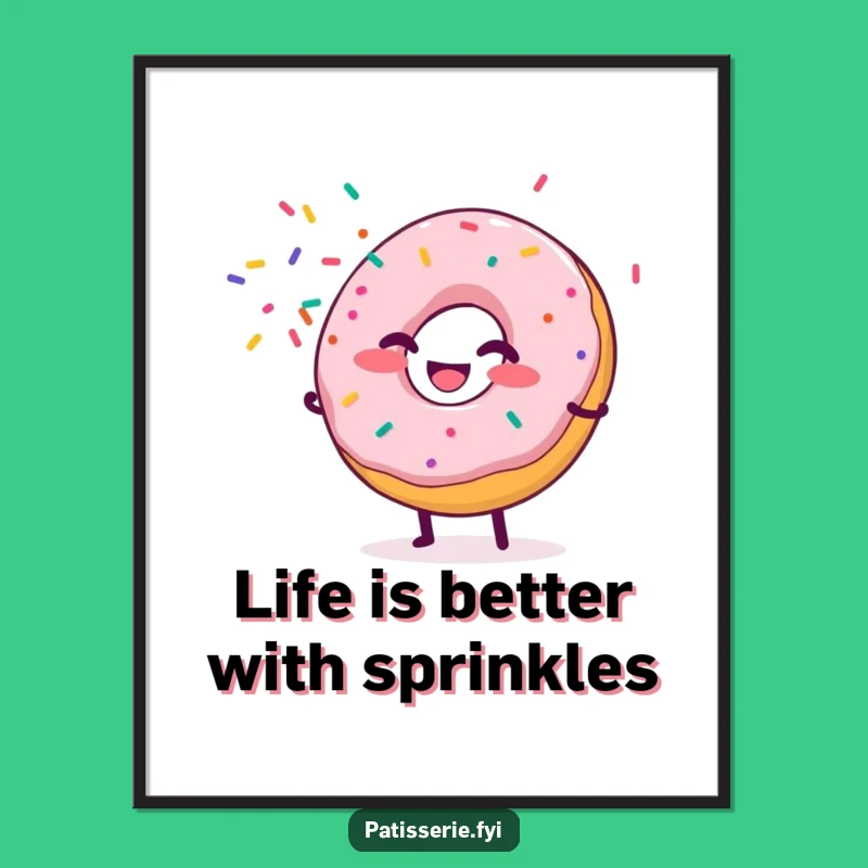 Free Printable Donut Wall Art: Funny Downloadable Decor with a Sprinkle of Joy