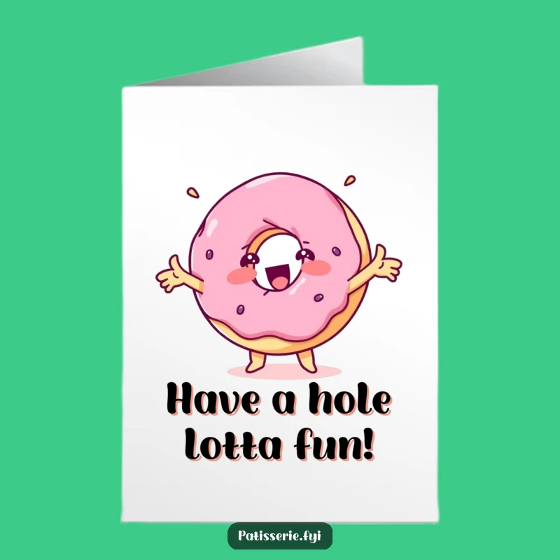 Free Printable Donut Birthday Card: Spinning Treat Celebrates, Funny Downloadable Gift