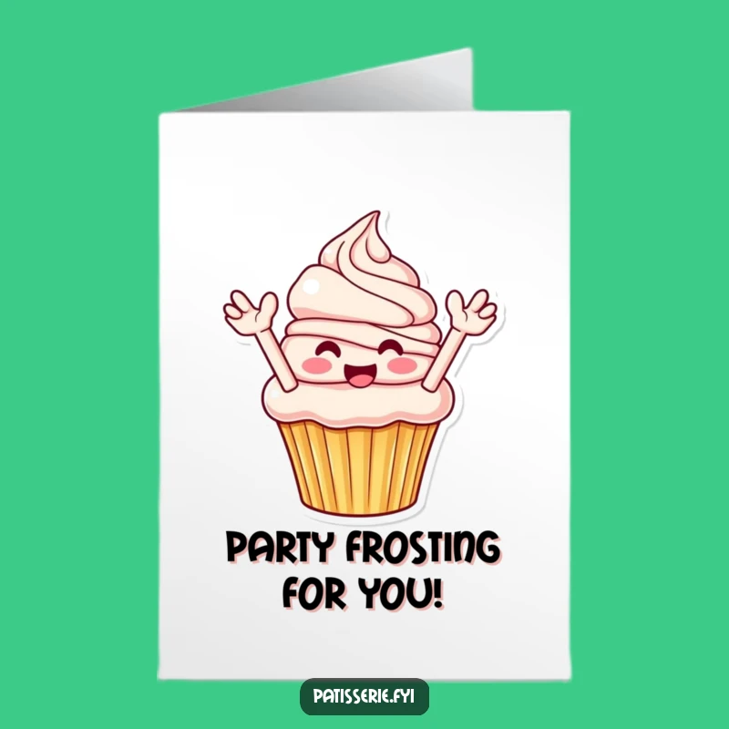 Congratulate them with a splash of fun using this free printable card and a frosting-flinging cupcake. Easily print at home for a delightful surprise.