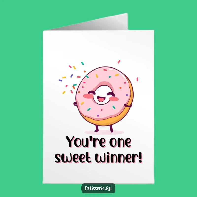 Free Printable Donut Congrats Card: Hilarious Downloadable Gift for Sweet Success