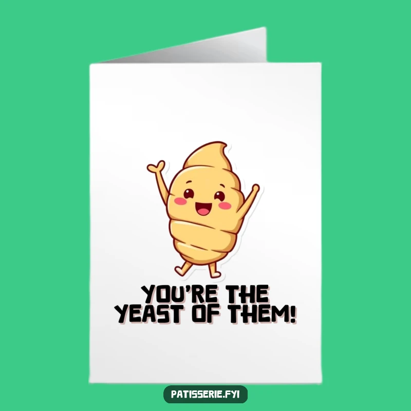 Free Printable Congrats Card: Croissant's Victory Jump, Your Downloadable Celebration Gift