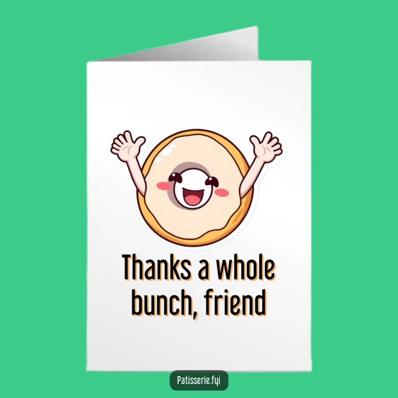 Show your appreciation with this funny free printable thank you card. A sweet print-at-home option for a memorable message.
