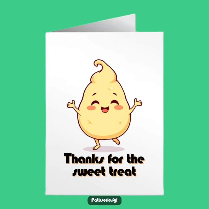 Free Printable Thank You Card: Profiterole's Thank You Dance, Funny Gift!