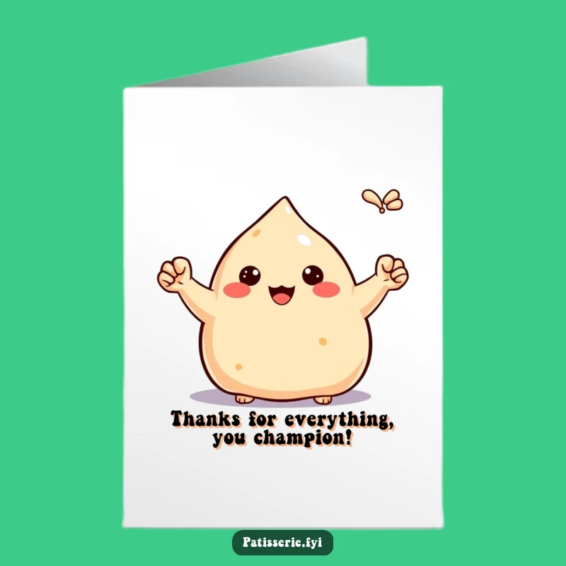 Free Printable Thank You Card: Samosa Fist Pump Funny Downloadable Gift