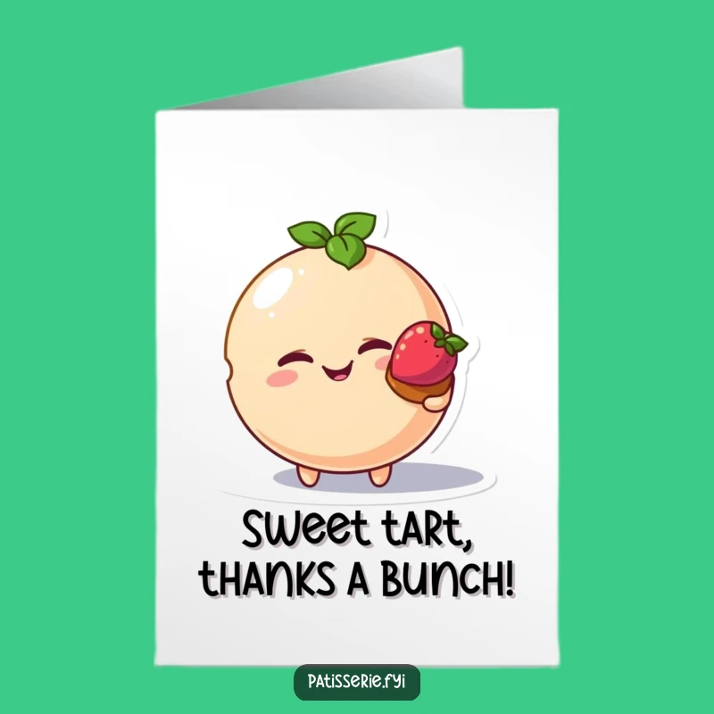 Free Printable Thank You Card: Winking Macaron Offers Sweet Thanks