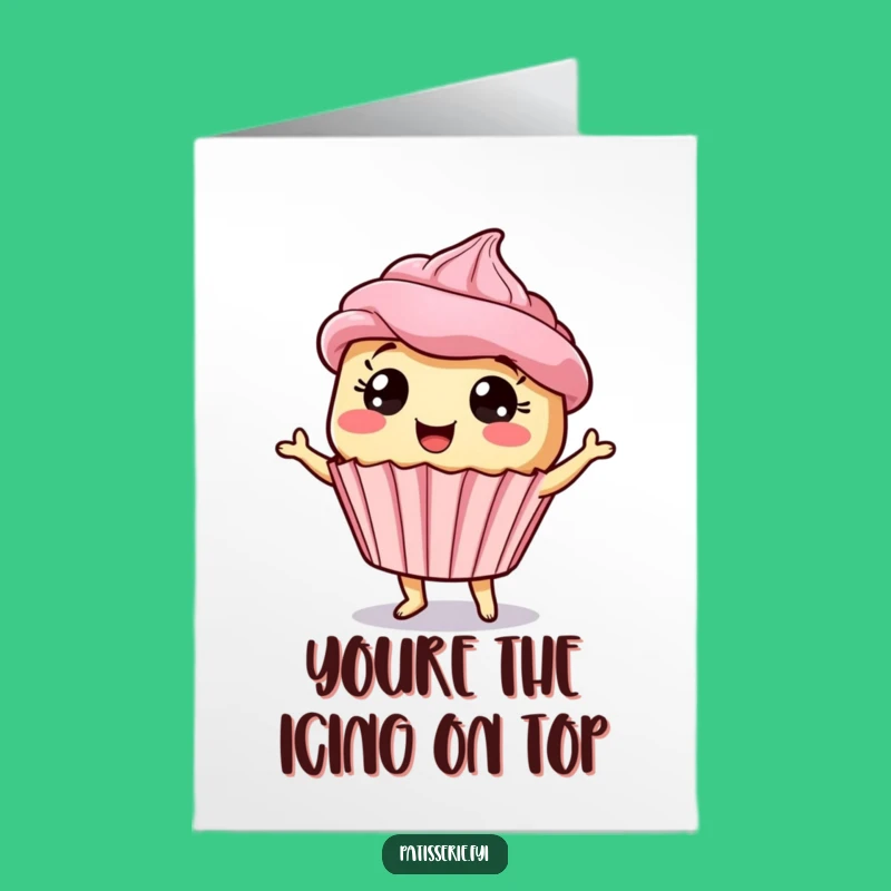 Free Printable Cupcake Thank You Card: Dancing Treat Says Thanks, Funny Downloadable Gift