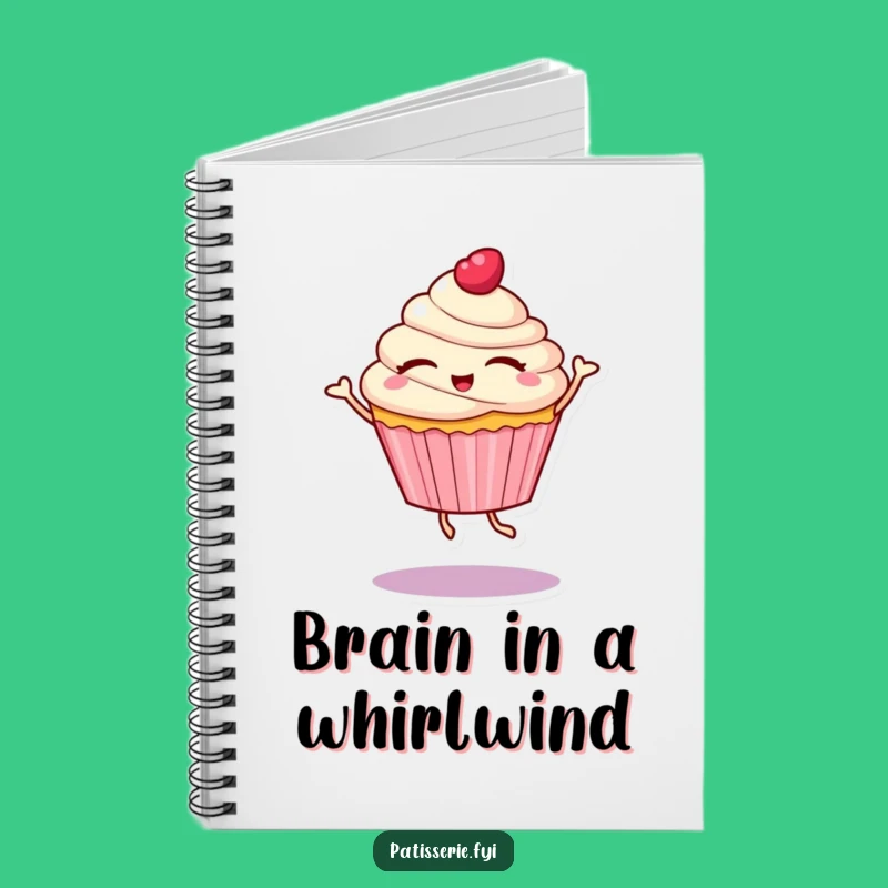Funny Cupcake Dance Notebook: Joyful Character for Writing Fun Gift