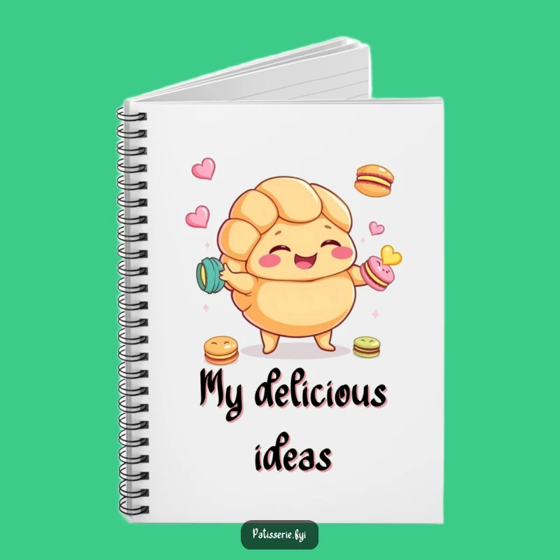 Funny Croissant Macaron Notebook: Jot Down Sweet Ideas