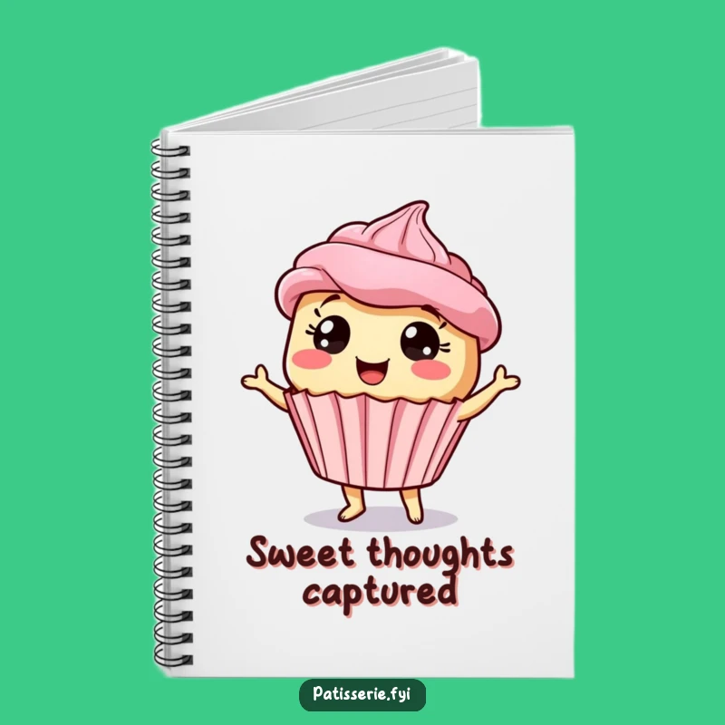 Funny Giddy Cupcake Notebook - Dancing Treat Journal for Creative & Funny Gifts