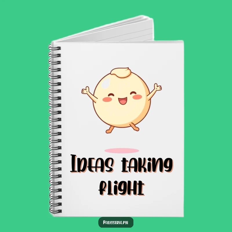 Funny Pastry Leap Notebook: Joyful Round Character for Writing Fun Gift