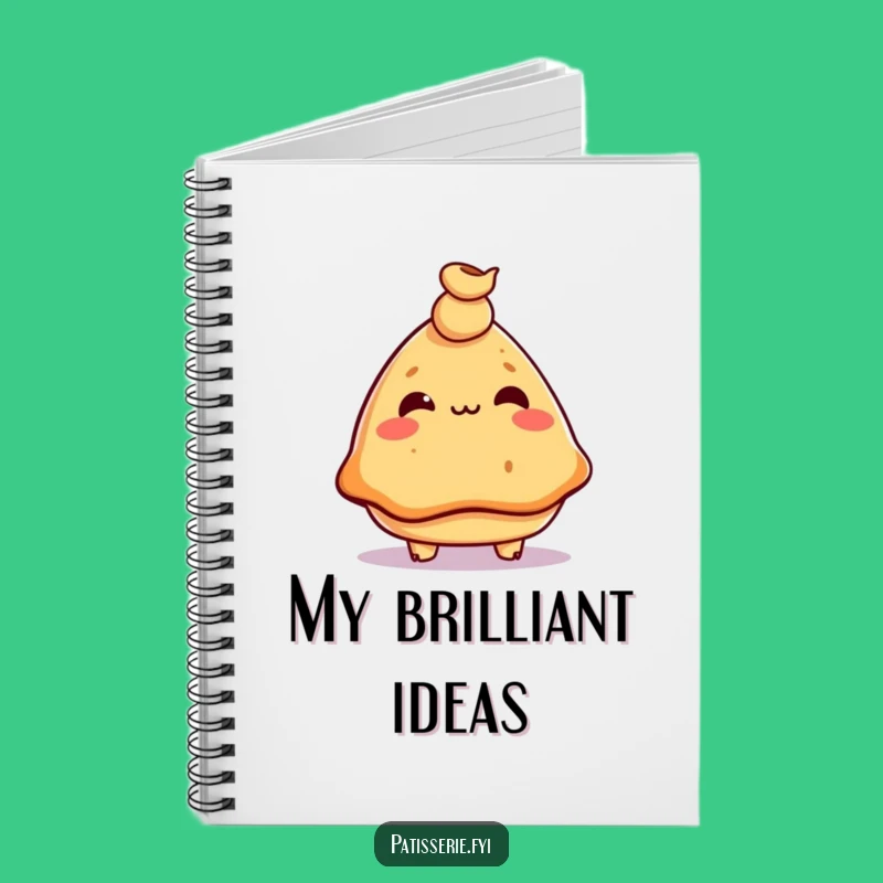 Funny Samosa Chickpea Balance Notebook - Jot Down Ideas with Humor