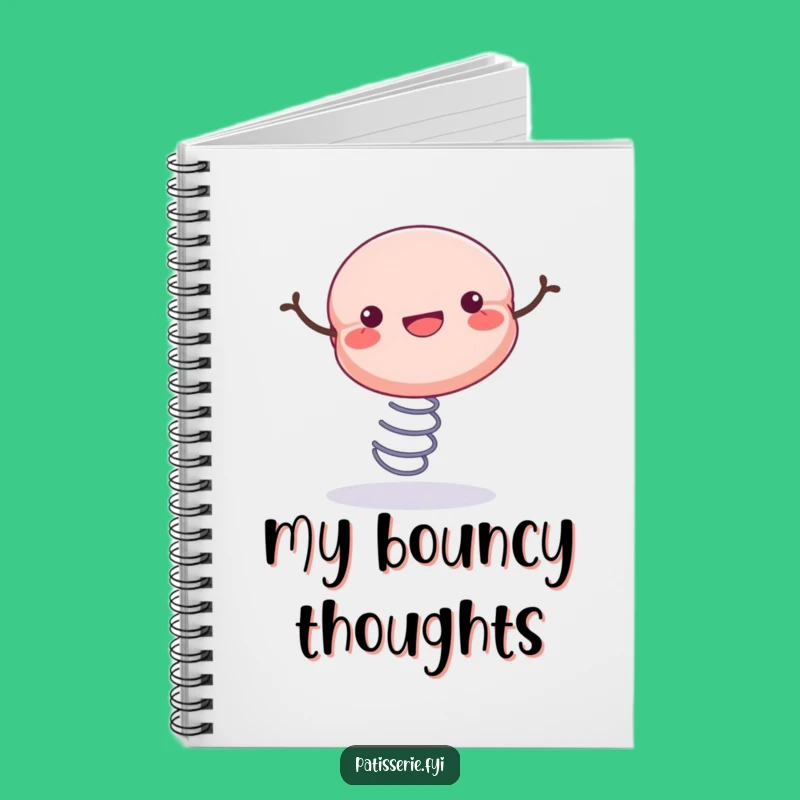 Funny Macaron Notebook - Jot Down Ideas with Bouncy Sweetness