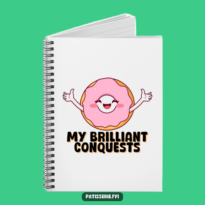 Funny Donut Triumph Notebook: Jot Down Your Wins, Perfect Funny Gift