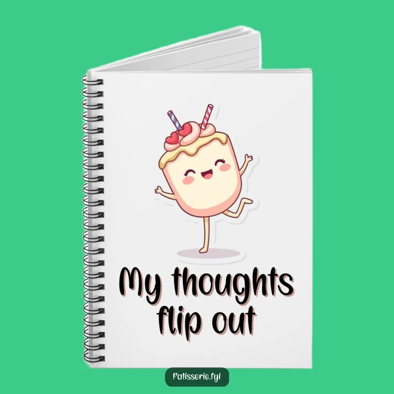 Funny Cake Pop Cartwheel Notebook: Jot Down Ideas with Sweet, Hilarious Flair