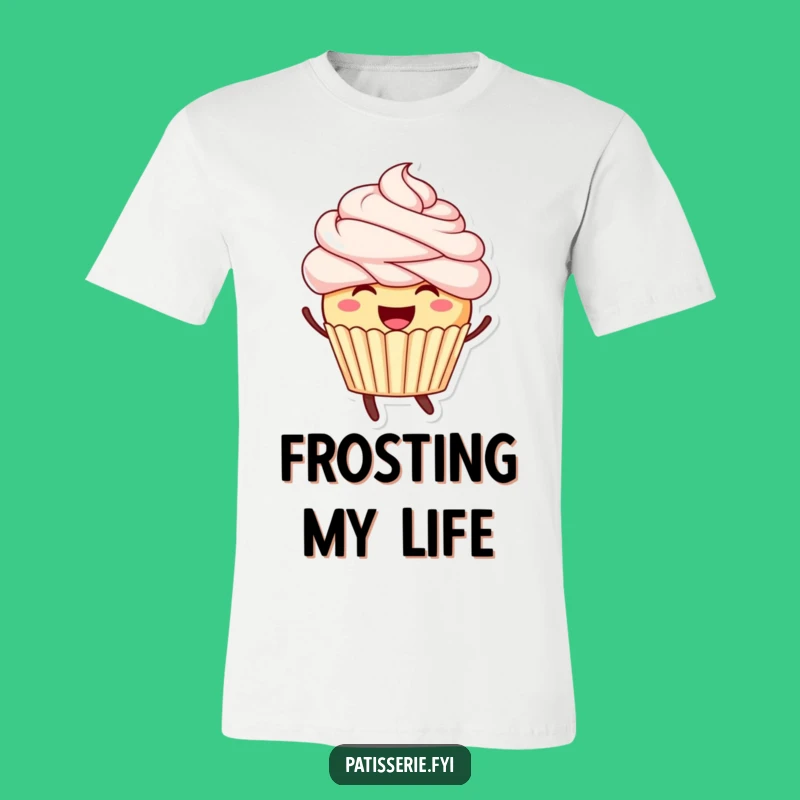 Funny Cupcake Leaping T-Shirt - Wear Your Joyful Sweetness