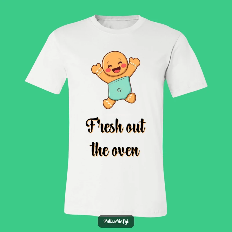 Funny Gingerbread Man T-Shirt - Joyful Baking Tee, Perfect Funny Gift