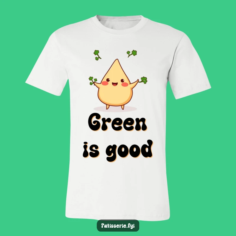 Funny Samosa Juggling Cilantro T-Shirt - Humorous Indian Food Tee