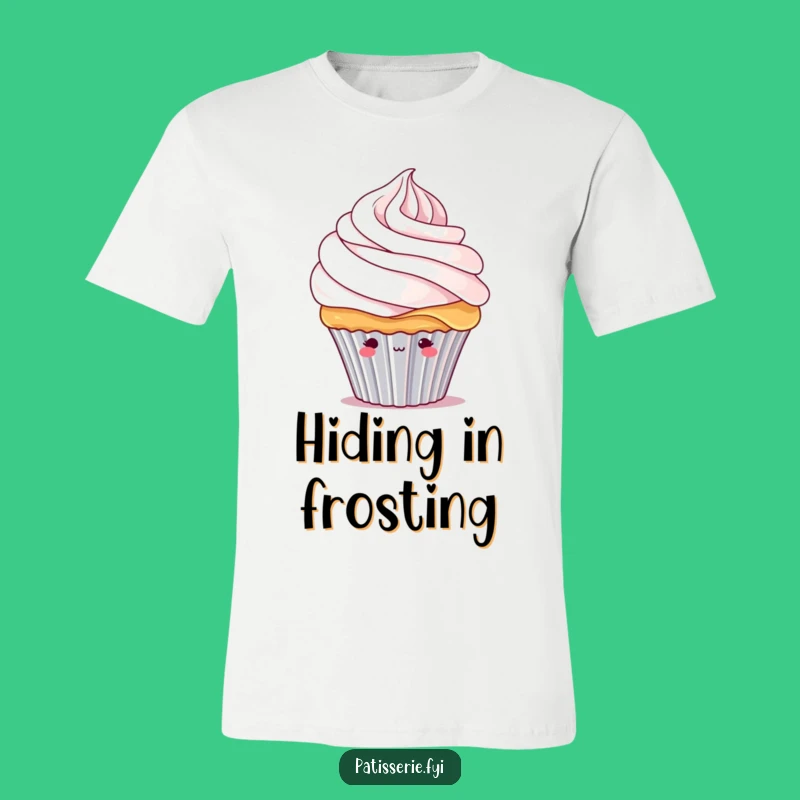 Funny Shy Cupcake T-Shirt: Cute and Hilarious Introvert Tee Gift