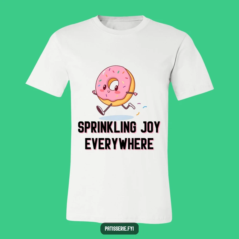 Funny Donut T-Shirt: Sprinkles & Speed, Playful Funny Gift