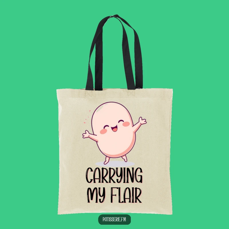 Funny Macaron Cartwheel Tote Bag: Carry Your Joy and Laughs Daily