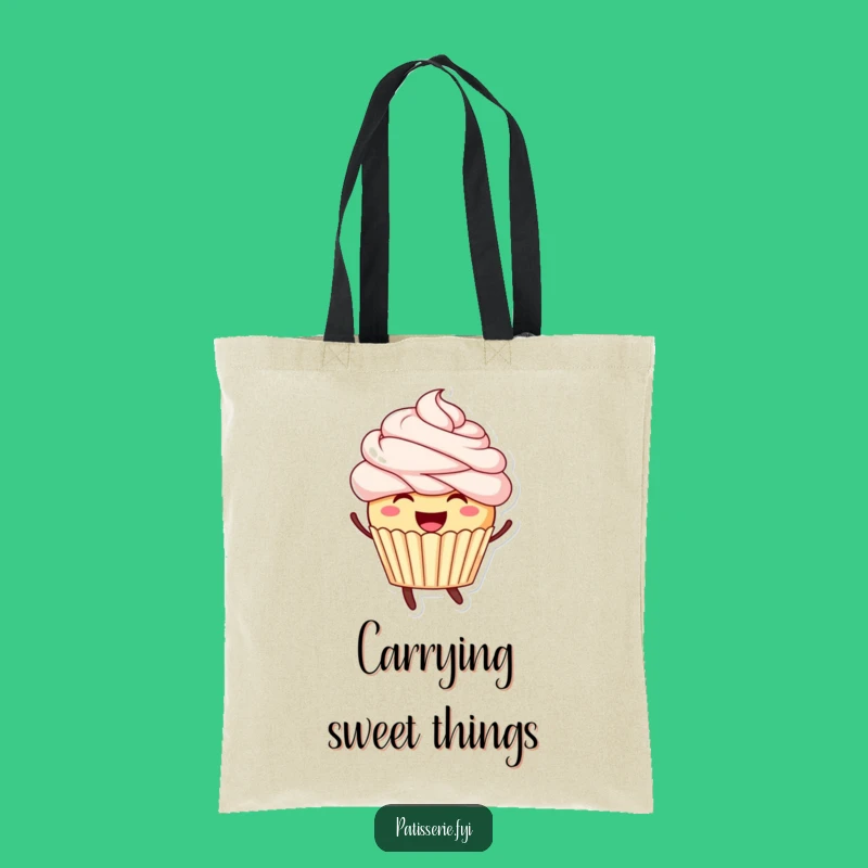 Funny Cupcake Tote Bag - Carry Your Sweetness and Smiles