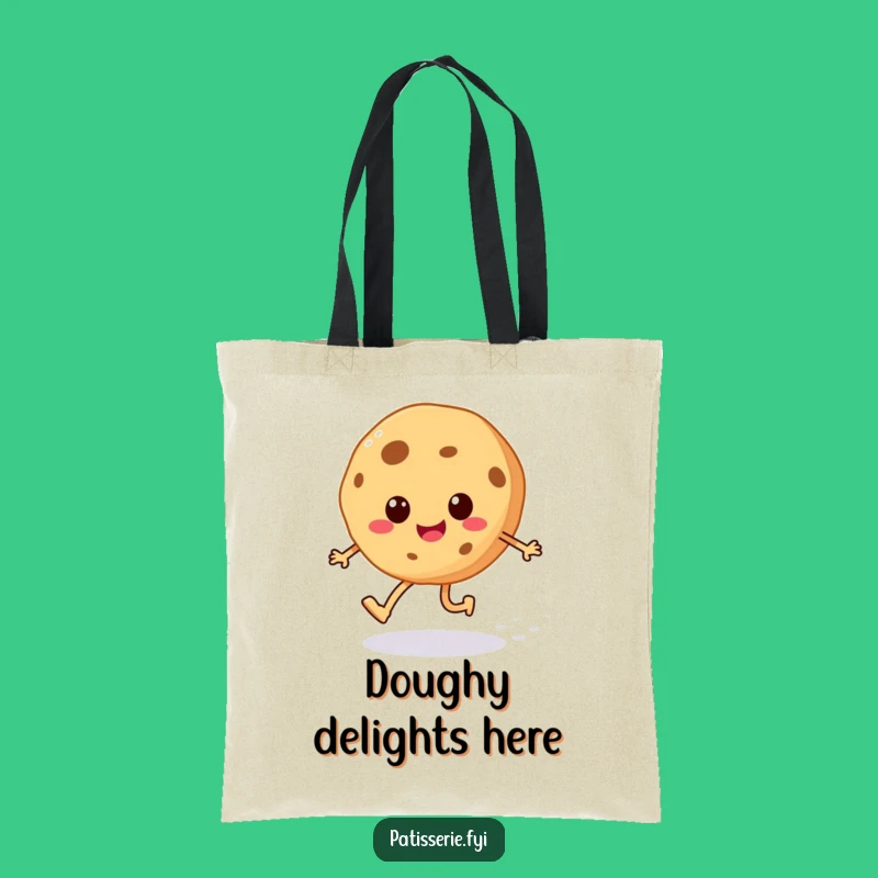 Funny Cheerful Cookie Tote Bag - Skipping Treat Carrier, Your Go-To Funny Gift